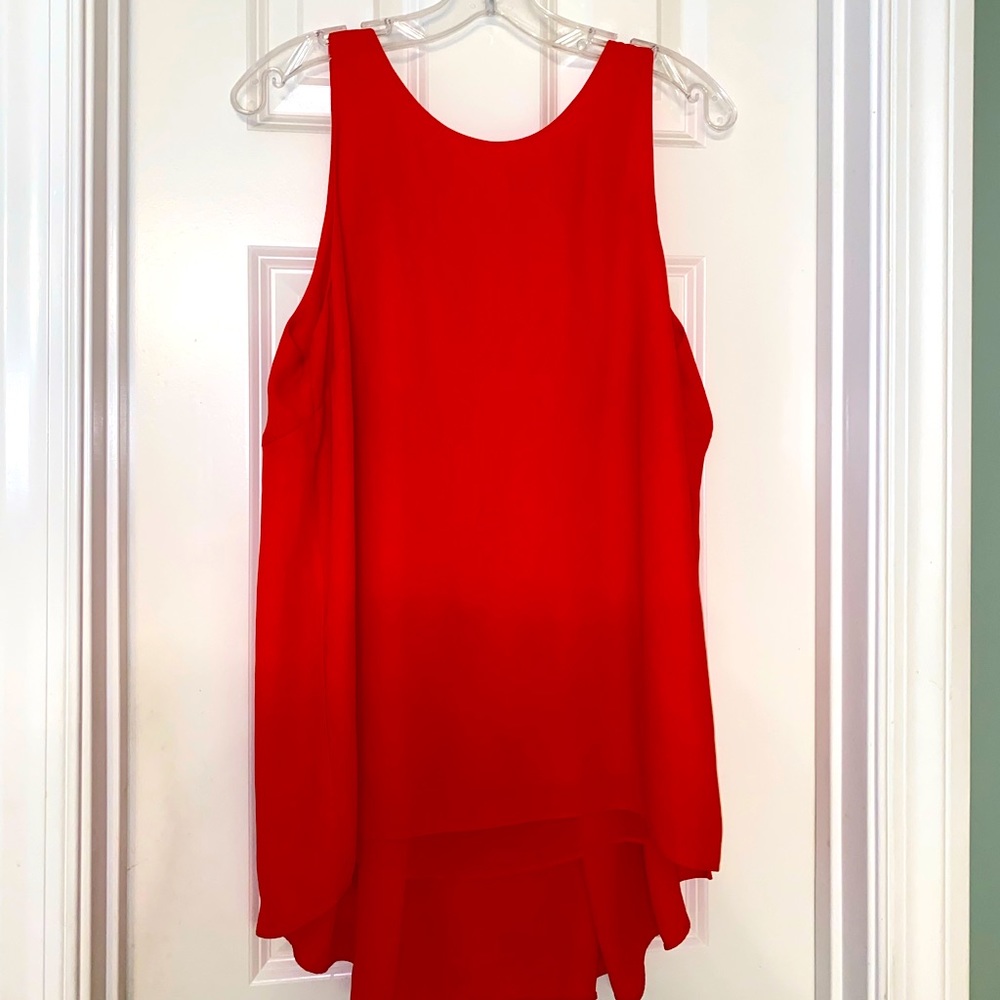 Orange Vince Camuto Sleeveless Top Blouse Medium